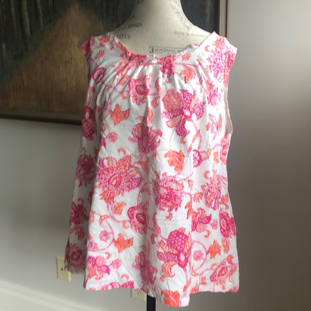 Lands End Ruffle Top -2X